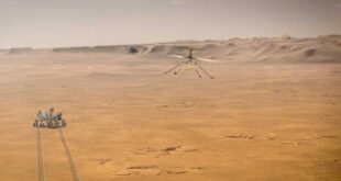 نمای خیالی از پرواز نبوغ در مریخ