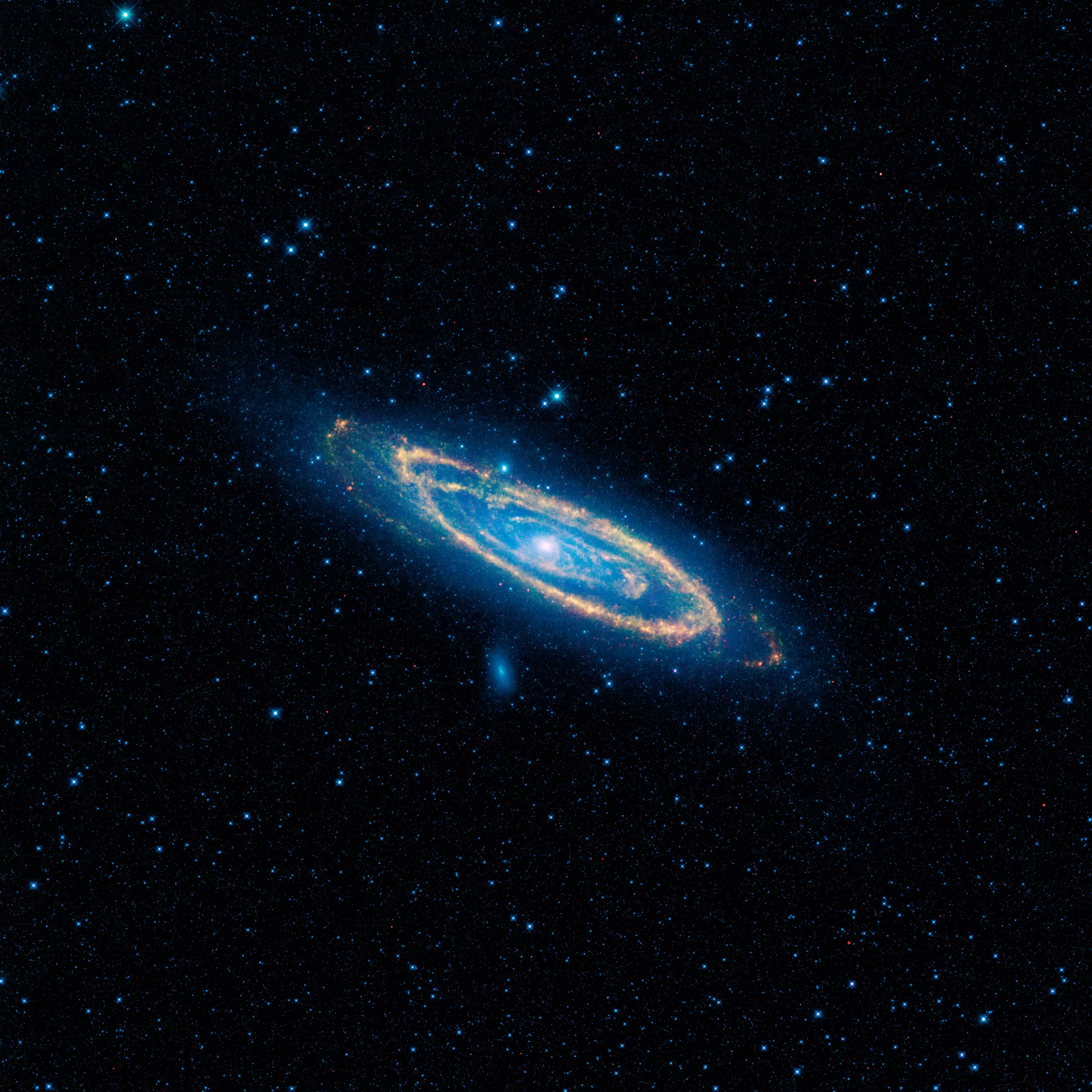 کهکشان آندرومدا از دید WISE