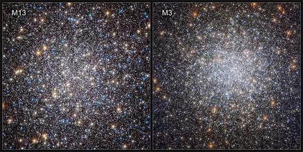 خوشه های ستاره ای م3 و م13