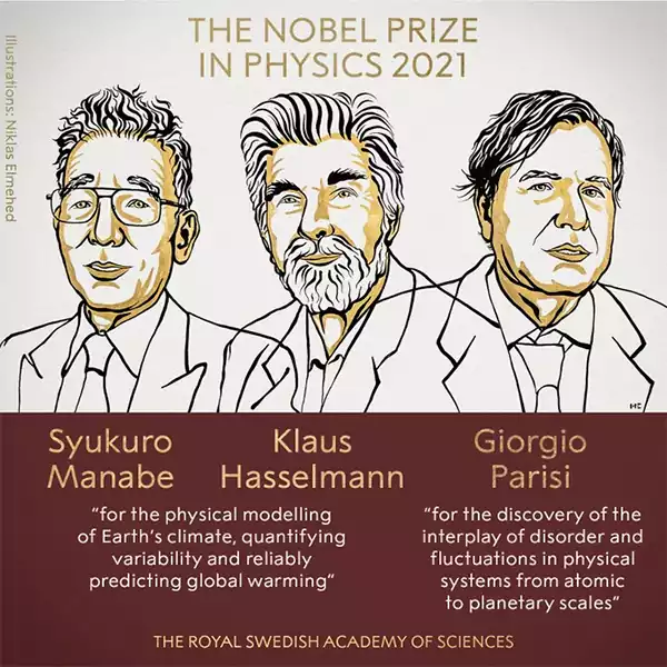 برندگان نوبل فیزیک ۲۰۲۱