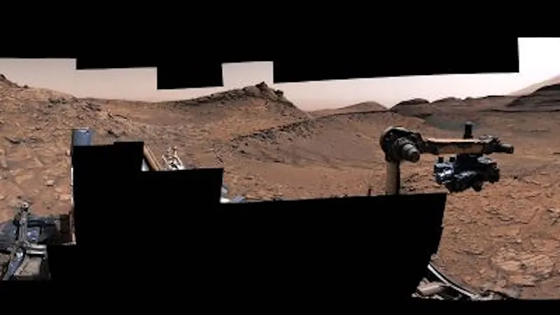 اثر امواج روی سطح مریخ
