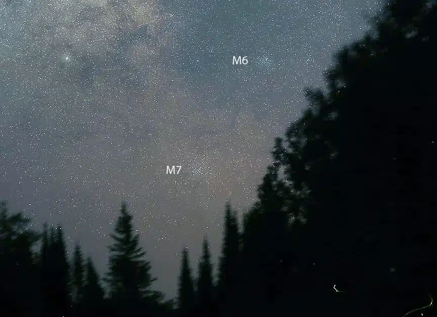 خوشه های M6 و M7